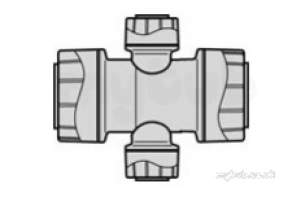 Underfloor Heating Manifolds and Ancillaries -  22mm X 10mm P/plumb 2 Port Manifold 5