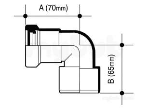 Osma Above Ground Drainage -  2s355w Osma A/fit Red Bend 50x40