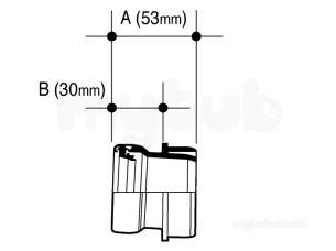 Osma Above Ground Drainage -  2s399g Grey Osma 40mm Boss Sckt Adaptor