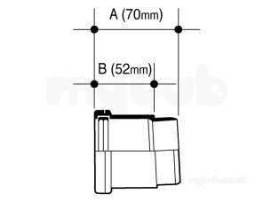 Osma Above Ground Drainage -  Osma 2s402g Grey 50mm Boss Sckt Adaptor