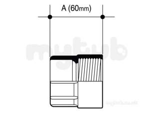 Wavin Certus Products -  50/50mm Waste-mi Skt Thred Skt 2cz127w