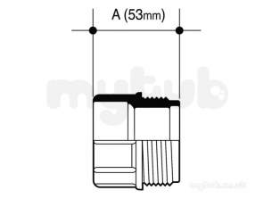 Wavin Certus Products -  50/50mm Waste-fi Skt Thred Skt 2cz128w