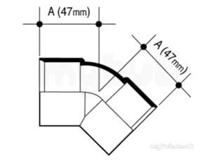 Osma Above Ground Drainage -  Osma 2z163w White 2 135d Bend 2z163 W