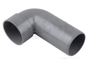 Osma Above Ground Drainage -  2z263g 50mm Spigot Bend 135deg Grey