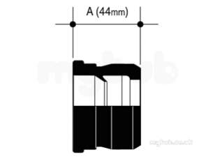 Osma Above Ground Drainage -  2z349g 2 Inch X 1 1/2 Inch Rubber Reducer