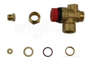 Worcester Bosch Boiler Spares -  Worcester 87161424160 Pressure Relief Valve