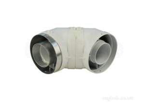 Glow Worm Boiler Spares -  Glow Worm 441526 Flue Elbow Assembly