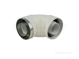 Glow Worm Boiler Spares -  Glow Worm 441526 Flue Elbow Assy