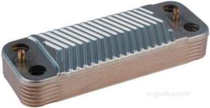 Saunier Duval Boiler Spares -  Saun S1006000 Dom Heat Exchanger 14plt