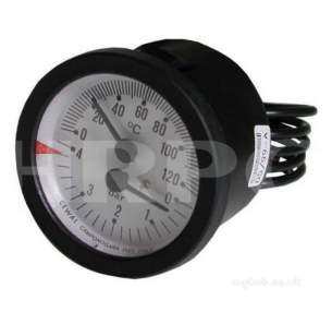 Halstead Heating Boiler Spares -  Hstead 862018 Temp And Pressure Gauge