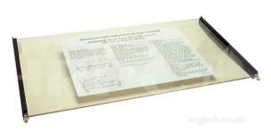 Cfm Kinder Flavel Firespares -  Bfm Kinder A085165 Front Glass Fc-a085165