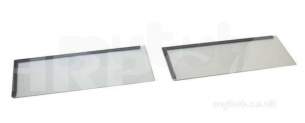 Cfm Kinder Flavel Firespares -  Kinder A085162 Side Glass Assembly Single