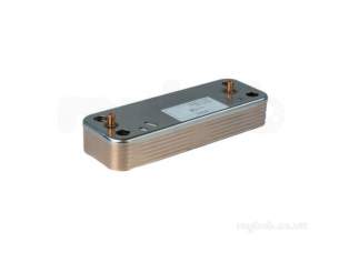 Baxi Boiler Spares -  Baxi 248047 Heat Exchanger Dhw 12 Plates