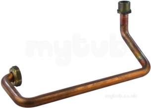 Ocean Boiler Spares -  Alpha 1 015442 Flow Pipe 1.015442