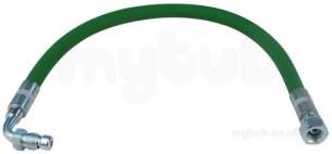 Electro Oil Burner Spares -  Eogb 440mm Hose Biogreen Ang 1/4m X 1/4f