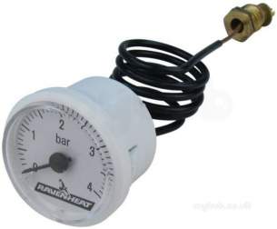 Ravenheat Boiler Spares -  Ravenheat 0006idr09005/0 W Pressure Gauge