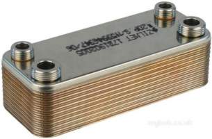 Ferroli Boiler Spares -  Ferroli 39806830 Dhw Heat Exchanger