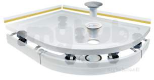 Eastbrook Showers -  30.5011 Universal Pnl And Plumbg Kit 90mm Wh