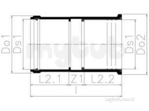 Osma Above Ground Drainage -  3003336 110mm Compensator Socket
