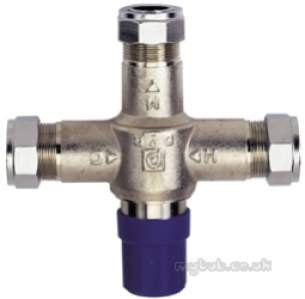 Pegler Thermostatic Mixing Valves -  Pegler 402h 15/22mm Inlne Tmv Type3 Chrome Plated Obsolete