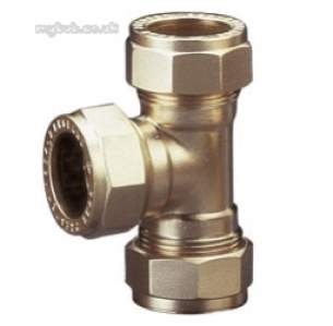 Prestex Compression Fittings -  Pegler Yorkshire Prestex 50 10mm Equal Tee