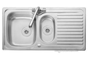 Rangemaster Sinks -  Linear 1.5b Incl Waste Kit And Taf1 Tap Lh
