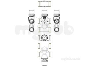 Danfoss Motorised Control Valves -  Danfoss Vzl4 20/25 Control Valve 20 065z206500