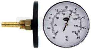 Brannan Thermometers -  Brannan 100mm Horiz Therm C/w Pkt 31/644