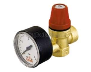 Altecnic Sealed System Equipment -  Altecnic 1/2 Inch Fxf Safety Valve And Gauge