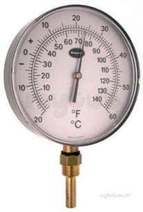 Brannan Thermometers -  150mm Alpha Vert Therm -20/60c And F 32/964