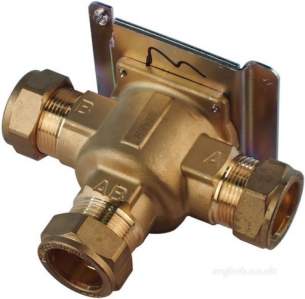 Danfoss Randall Domestic Controls -  Danfoss 087n662500 Na Hsv3b 3 Port Paddle Valve Body 22mm