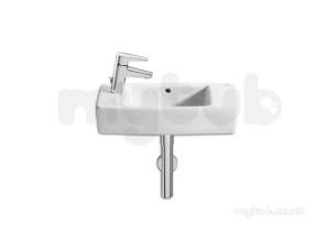 Roca Sanitaryware -  Hall 500x250mm One Tap Hole Left Hand Cloak Basin White