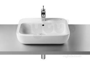 Roca Sanitaryware -  Khroma 550mm One Tap Hole Countertop Basin White