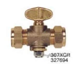 Gas Fire Fittings and Gas Cocks -  15mm Gas Cock Comp X Comp Fan Key