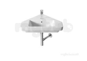 Roca Sanitaryware -  Dama-n 650mm Corner Basin White 32778c000