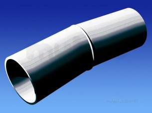 Wavin Blue and Black Large Bore Pipe -  Jet Pe-100 Bend 11.5deg Bk 400 11 P/e 33401511