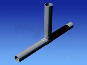 Wavin Blue and Black Large Bore Pipe -  Jet Pe-100 Pup Rbt Bk 110x90x110 11 33111709