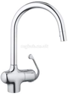 Grohe Kitchen Brassware -  Grohe Zedra 33708001 Sink Mixer Cp