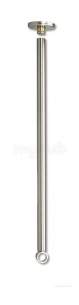 Delabie Grab and Hand Rails -  Delabie Ceiling Support L1000 For Rail 16 Polished Stainless Steel