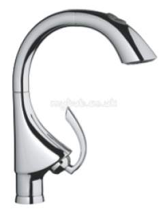 Grohe Kitchen Brassware -  K4 33782 Sink Mixer Pull Out Spout Cp 33782000