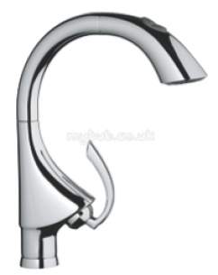 Grohe Kitchen Brassware -  K4 33782 Sink Mixer Pull Out Spout Ss 33782sd0
