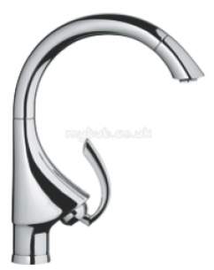 Grohe Kitchen Brassware -  K4 33786 Sink Mixer Pull Out Mousseur Ss 33786sd0