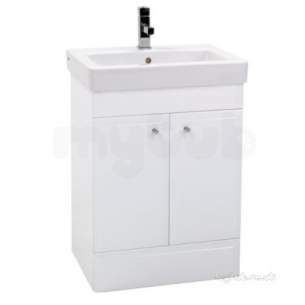 Eastbrook Furniture -  34.0105 Ultra 600 Vanity Unit White Ash