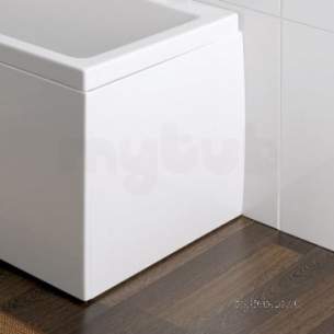 Eastbrook Baths -  Quantum Diamante End Pnl High Gloss Wh
