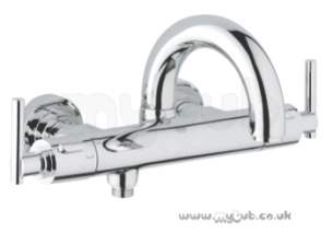 Grohe Tec Brassware -  Grohe Atrio Wall Mtd Therm Basth Shower Mixer 34062000