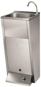 Delabie Washbasins and Sinks -  Delabie Sxl Hand Wash Free Standing Right Hole 22 304 St Steel Sat