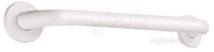 Delabie Grab and Hand Rails -  Delabie Basic Grab Bar 32 L400 White Epoxy