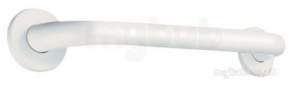 Delabie Grab and Hand Rails -  Delabie Basic Grab Bar 32 L300 White Epoxy
