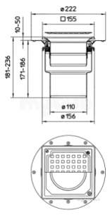Blucher Drainage -  Domestic 150 Adj Drain 352.300.110