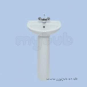 Twyford View Total Install -  View Ti Vw4811 450mm One Tap Hole Basin White Vw4811wh